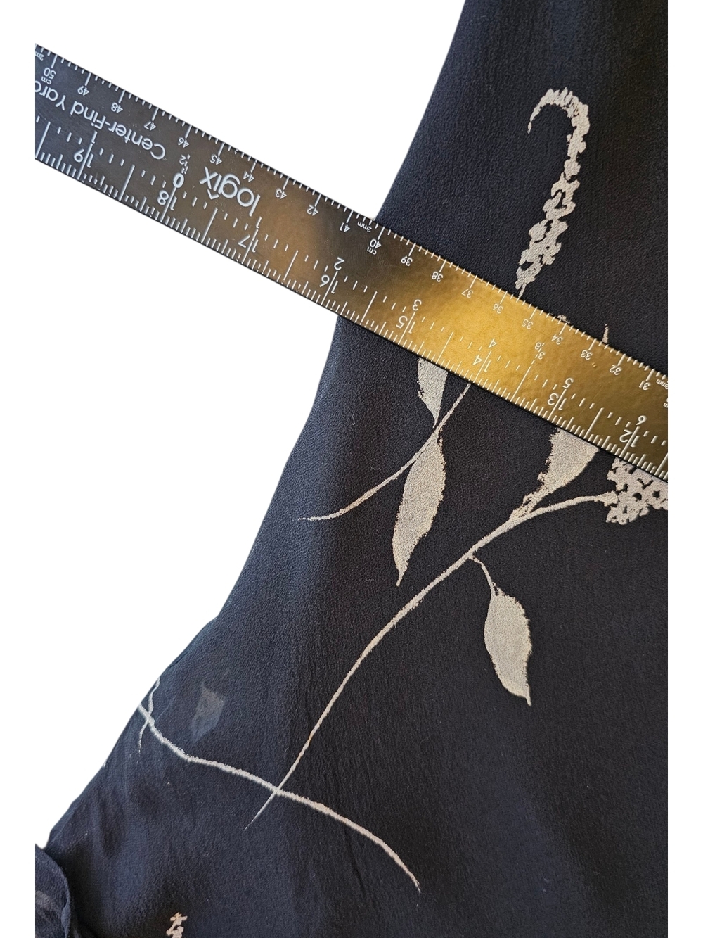 INC International Concepts 100% Silk Midi Dress Size 6 Black Floral Slip 90s Min - Picture 13 of 14